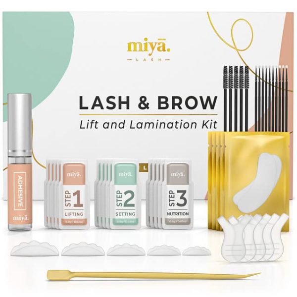 MIYA LASH 2 in 1 Lash Lift & Brow Lamination Kit | Instant Fuller Eyebrows, Eyelashes