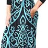 OURS Women's Casual Fall Long Sleeve Maxi Dresses Floral Print Long Maxi Dress with