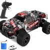 Puxida 2WD 1:18 Scale Red Remote Control Car, 20 Km/h High Speed Adults Boys Remote