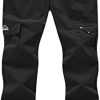 YSENTO Womens Hiking Cargo Work Pants UPF 50+ Quick Dry Water Resistant Fishing