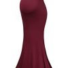 Molliya Maternity Long Dress Off Shoulder Elegant Fitted Gown Stretchy Maxi