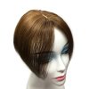 100% Human Hair Topper Clip in Hair Toupee for Women 10 inches Mid Part Straight