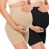 Suwindy Maternity Shapewear for Belly Support, High Waisted Mid-Thigh Pregnancy