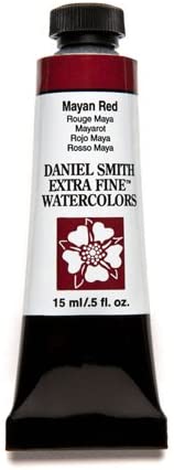 DANIEL SMITH Extra Fine Watercolor Paint, 15ml Tube, Mayan Red, 284600217