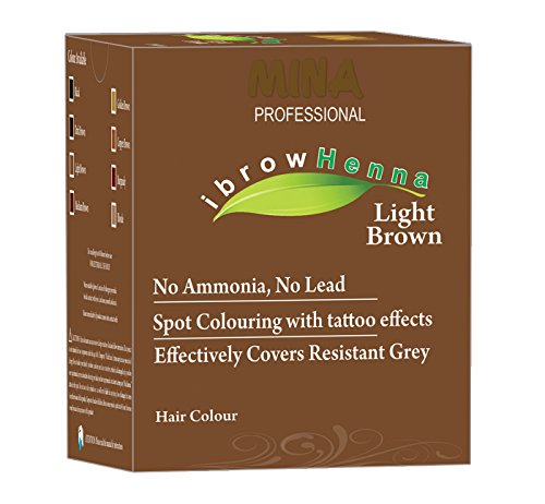 MINA Professional ibrow Henna Light Brown Refill Pack For Hair Coloring