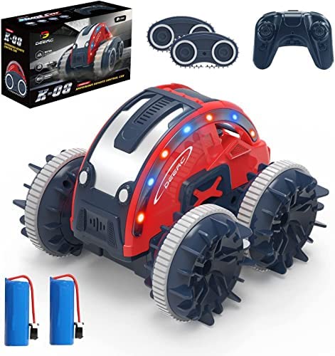 DEERC K-08 Amphibious Remote Control Car RC Cars for Boys, 2.4Ghz 4WD RC Boat with