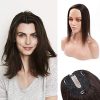 Hair Toppers Silk Base Clip in Topper Hair Piece Remy Human Hair Toppers 6 Inch #02