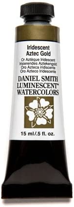 DANIEL SMITH Extra Fine Watercolor Paint, 15ml Tube, Iridescent Aztec Gold, 284640012