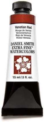 DANIEL SMITH Extra Fine Watercolor 15ml Paint Tube, Venetian Red (284600111)