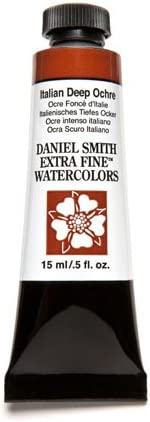 DANIEL SMITH Extra Fine Watercolor Paint, 15ml Tube, Italian Deep Ochre, 284600135