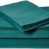 Pointehaven Flannel Deep Pocket Set with Oversized Flat Sheet, Twin XL, Moss