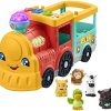 Fisher-Price Little People Big ABC Animal Train, Push-Along Toy Vehicle with Lights,