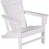 Luckyberry HDPE Plastic Resin Classic Outdoor Adirondack Chair for Patio Deck