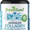 Advanced Collagen Supplement, Type 1, 2 and 3 with Hyaluronic Acid and Vitamin C -