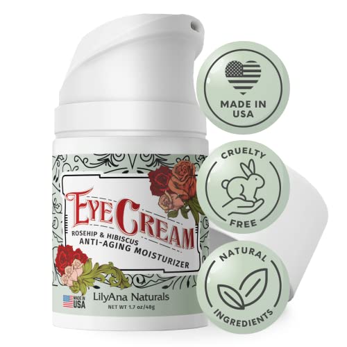 LilyAna Naturals Eye Cream - 2-Month Supply - Made in USA, Eye Cream for Dark Circles