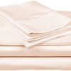 Carressa Linen 600 Thread Count 100% Long Staple Soft Egyptian Cotton Sheet Set, 4