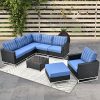XIZZI Patio Furniture Set Outdoor Sectional Sofa 8 Pieces No Assembly Required