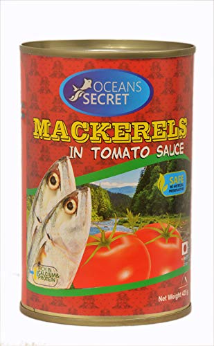 Oceans Secret - Canned Mackerels in Tomato Sauce 425g (Pack of 1)