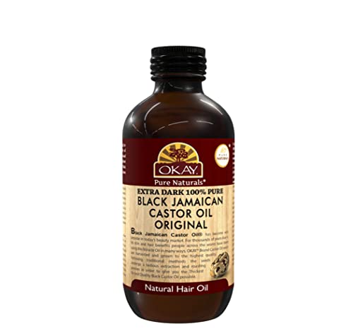 OKAY | Extra Dark 100% Natural Black Jamaican Castor Oil | For All Hair Textures &