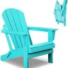 Betterhood Folding Adirondack Chairs, HDPE Chair for Outdoor, Weather Resistant for