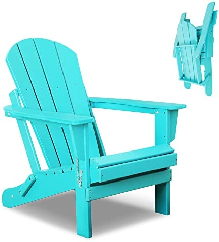 Betterhood Folding Adirondack Chairs, HDPE Chair for Outdoor, Weather Resistant for