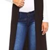 Isaac Liev Women's Sleeveless Cardigan – Casual Long Maxi Open Front Flowy Drape