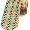Lunarable Necktie, Modern Chevron Colorful, Dress Tie, 3.7", Multicolor