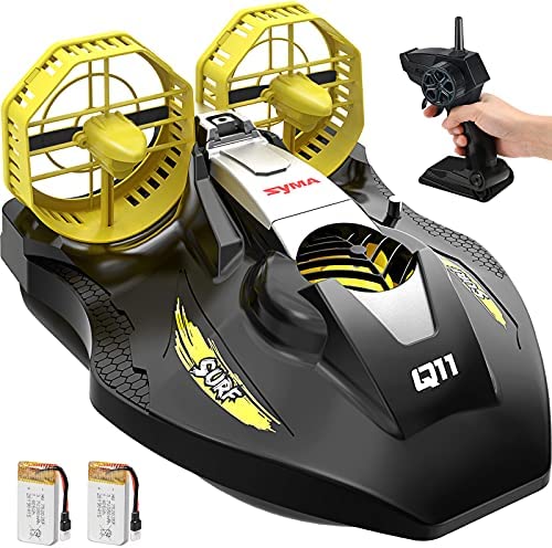 Remote Control Boat for Kids and Adults, SYMA 2.4GHz Q11 Amphibious RC Boats for