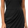 Manydress Womens Summer Halter Neck Ruched Dresses Cocktail Bodycon Slim Mini Wrap