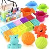 Baby Blocks&Balls 6 to 12 Months and Up Soft Building Stacking Block