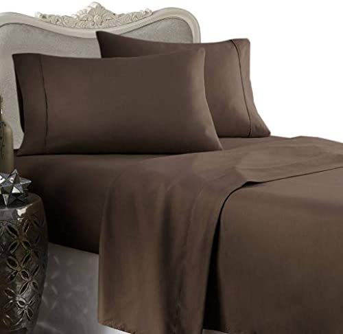 4 Piece Luxurious 1000 Thread Count King Size Goose Down Alternative Comforter Set