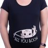 See You Soon! | Cute Funny Maternity Pregnancy Baby Scoop Neck Top T-Shirt for