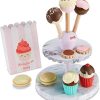 Fisher-Price Cake Pop Shop - 24-Piece Pretend Dessert Bakery Play Set with Real Wood