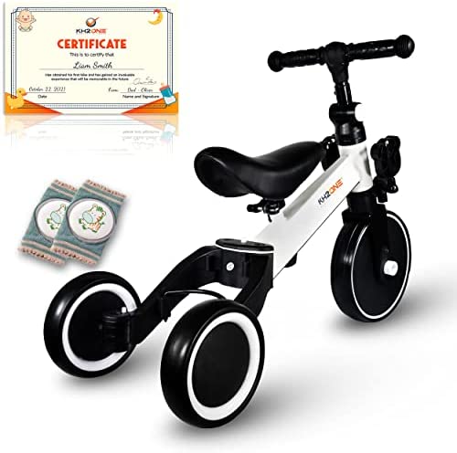 KH2ONE 5 in 1 Toddler Tricycle for 1-3 Year Olds and Balance Bike - Diploma of My