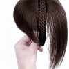 10" Womens Human Hair Braided Headband Hairpiece Natural Looking Hairband Braids