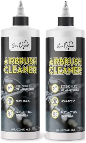 Airbrush Cleaner (16-oz Per Bottle), Made in The USA | Multi-Purpose Airbrush