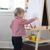 3-in-1 Art Easel by Little Partners 2-Sided A-Frame Art Easel with Chalk Board, Dry
