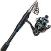 Magreel Fishing Rod and Reel Combo Carbon Fiber Telescopic Fishing Pole Fishing Rod