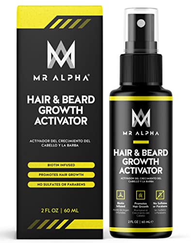 MR ALPHA Hair Growth Serum for Men and Women - Facial Hair Growth for Men & Fast Hair
