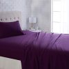 100% Cotton Sheets with Extra Long Staple Cotton, 800 Thread Count 4pc Twin Plum