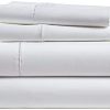 100% Egyptian Cotton Bed Sheets - 1000 Thread Count 4-Piece White King Sheets Set,