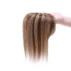 100% Human Hair Extensions 120% Density Silk Base Top Hairpiece Clip In On Hair