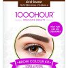 1000 Hour Brow Color Kit Dark Brown - Long Lasting Temporary Color - Lasts Up To 6