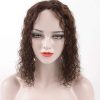 15"15"Curly Human Hair topper for thinning hair loss hair and white hair-Toppers Clip