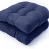 2PCS Rocker Cushions Replacement Outdoor/Indoor, Soft Washable Solid Twill Swivel