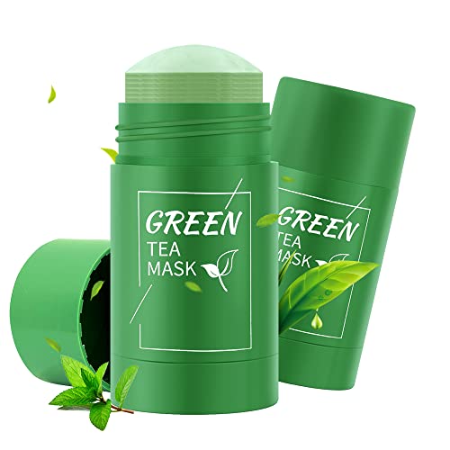 2pcs Green Tea Mask Stick, Green Tea Mask Stick Deep Clean Pore Blackhead Remover