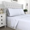 300 Thread Count 100% Pure Cotton Sheets - 4 Pc Queen Size Sheets Set, Soft Silky