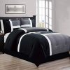 4-Piece All-Season Down Alternative Quilted Patchwork Full Size Comforter Set- Summer