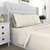 400 Thread Count 100% Cotton Sateen Bed Sheet Set, 3-Piece Sheets, Soft & Silky,