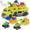 5 Pack Cars Toys for 3 4 Year Old Toddlers Boys and Girls Gift, Big Transport Truck
